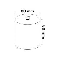 ROLLO SUMADORA TERMICO 80X80 Q-CONNECT