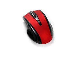 RATON OPTICO Q-CONNECT INALAMBRICO ROJO