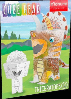 CABEZA CUBO DINO TRICERATOPS