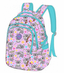 MOCHILA GRANDE DUO KOALA FLORES COOLPACK