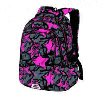 MOCHILA GRANDE FACTOR MAGENTA STARS COOLPACK