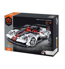 IMMASTER COCHE RADIO CONTROL BLANCO 476PIEZAS