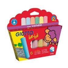 GIOTTO BE-BE MAXI-TIZAS 6 COLORES