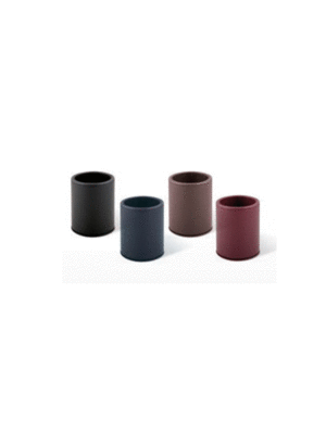 CUBILETE PIEL ECO MARRON & NEGRO