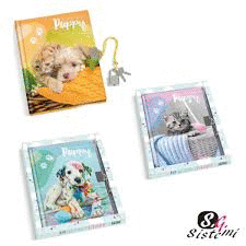 DIARIO C/CANDADO PUPPY ANIMALES MODELOS SURTIDOS