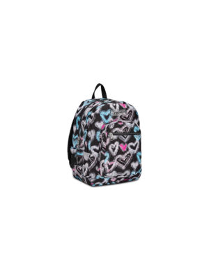 MOCHILA GRANDE SEVEN FREETHINK JET BLACK CORAZONES 899