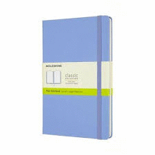 LIBRETA CLASICA TAPA DURA AZUL HORTENSIA L LISA