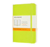 LIBRETA CLASICA TAPA BLANDA VERDE LIMON P RAYADA