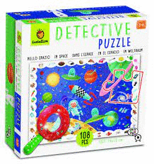 DETECTIVE PUZZLE LUDATTICA ESPACIO 108 PCS CON LUPA