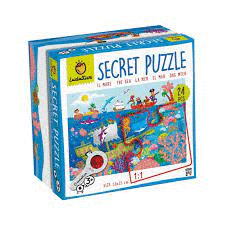 SECRET PUZZLE LUDATTICA EL MAR 24 PCS CON LUPA