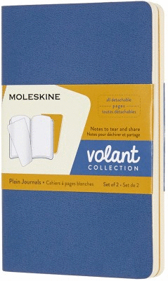 MOLESKINE LIBRETAS VOLANT AZUL/AMARILLO P LISAS