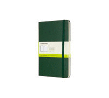 LIBRETA CLASICA TAPA DURA VERDE MUSGO L LISA