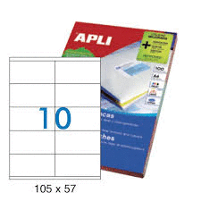 ETIQUETA APLI 100H 105X57 A-4 1278