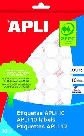 ETIQUETA APLI SOBRE 10