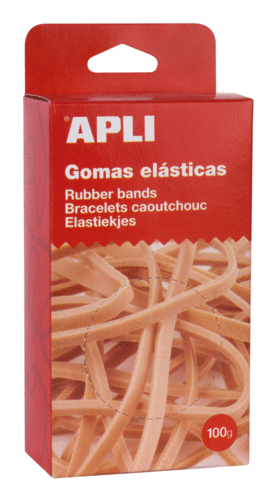 GOMAS ELASTICAS 100GR 160X5MM APLI REF 13363