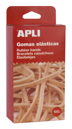 GOMAS ELASTICAS 100GR 200X10MM APLI REF 13364