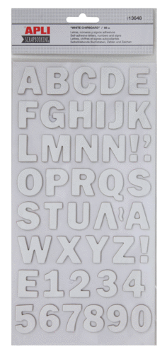 APLI ABC STICKERS CARTON BLANCO