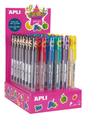 BOLIGRAFO OLOR SWEET WORLD GEL PEN APLI