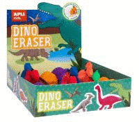 GOMA DE BORRAR APLI DINOSAURIOS COLORES SURTIDOS