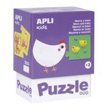 PUZZLE DUO MAMA Y BEBE APLI KIDS