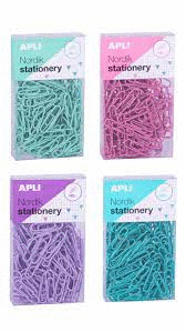 CLIPS NORDIK 28MM COLORES PASTEL 140UNID