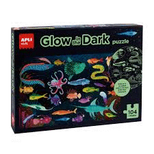 PUZZLE 104 PIEZAS GLOW IN THE DARK BRILLA OSCURIDAD APLI