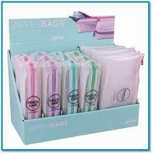 PORTATODO ZIPPER BAG CHECK 23X13 COLORES PASTEL SURTIDOS