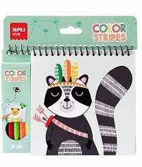 BLOC COLOR STRIPES ROTULADORES APLI KIDS