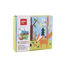 STICKERS BOX  BOSQUE CREA CON GOMETS APLI