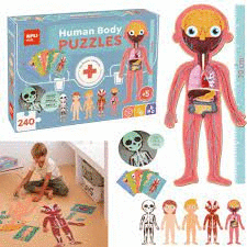 PUZZLE APLI CUERPO HUMANO 240 PIEZAS 