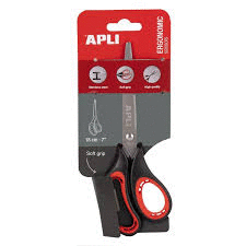 TIJERA OFICINA SOFT GRIP 18CM  APLI