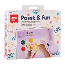TAPETE DE SILICONA LILA APLI KIDS