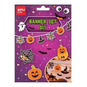 APLI CRAFT KIT HALLOEEN BANNER SET CALABAZAS DIY