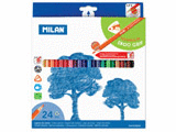 CAJA CARTON 24 LAPICES COLOR MILAN TRIANGULARES