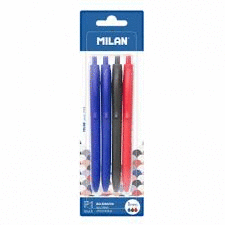 PACK 4 BOLIGRAFOS P1 TOUCH 2AZUL 1NEGRO 1ROJO