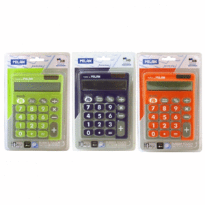 CALCULADORA TOUCH DUO MILAN 10 DIGITOS COLORES SURTIDOS