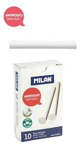 CAJA DE TIZAS MILAN REDONDAS BLANCAS