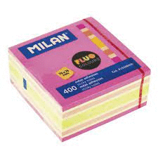 NOTAS ADHESIVAS REMOVIBLES MULTICOLOR ROSA 76X76