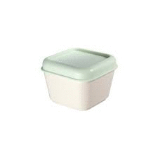 LUNCH BOX CAP. 0,33L MILAN TAPA VERDE CUADRADO