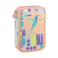 ESTUCHE DOS PISOS SUGAR COLIBRI. Estuches. LIBRERÍA