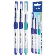 PACK 3 PINCELES WATERBRUSH S/M/L MILAN TAPON HERMETICO