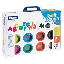 CAJA SOFT DOUGH X8 LETRAS MILAN