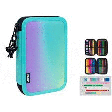 ESTUCHE MILAN 2 PISOS SUNSET VERDE