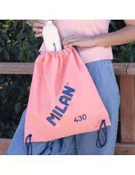 MOCHILA CUERDAS MILAN SINCE 1918 ROSA 430