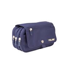 PORTATODO 4 CREMALLERAS 1918 AZUL CON SOLAPA MILAN