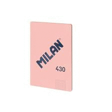 LIBRETA A/4 ENCOLADA CUADRICULA 5X5 48H 95G 1918 ROSA MILAN