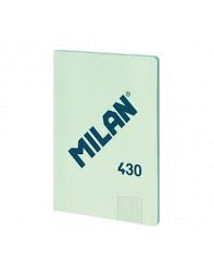 LIBRETA A/4 ENCOLADA CUADRICULA 5X5 48H 95G 1918 VERDE MILAN