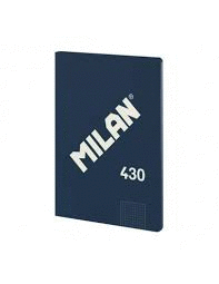 LIBRETA A/4 ENCOLADA CUADRICULA 5X5 48H 95G 1918 AZUL MILAN