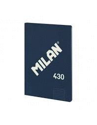 LIBRETA A/4 ENCOLADA PAUTA 5X5 48H 95G 1918 AZUL MILAN