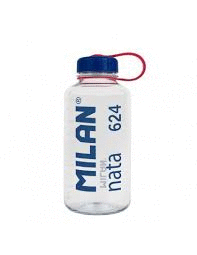 BOTELLA TRANSPARENTE TRITAN 1000ML MILAN NATA 624